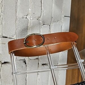 Cognac Club Monaco Leather Belt